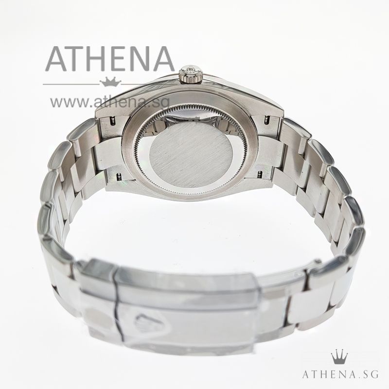 ROLEX MENS OYSTER PERPETUAL DATEJUST 41 "AN" SERIES "WHITE INDEX DIAL" WITH BOX & CERT 126334 (STILL UNDER AGENT WARRANTY - Image 3