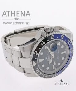 Alternative view of ROLEX OYSTER PERPETUAL DATE GMT MASTER II CERAMIC "BATMAN" "AN" SERIES WITH BOX & CERT 116710BLNR