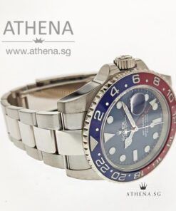 Alternative view of 18K WHITE GOLD ROLEX OYSTER PERPETUAL DATE GMT-MASTER II CERAMIC "BLUE DIAL" WITH BOX & CERT 116719BLRO (STILL UNDER AGENT WARRANTY)