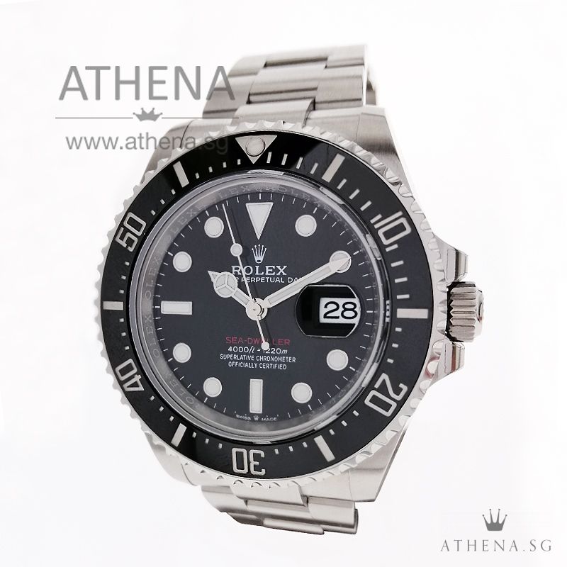 UNWORN !!! ROLEX OYSTER PERPETUAL DATE SEA-DWELLER "SINGLE RED" "AN" SERIES WITH BOX & CERT 126600 (STILL UNDER AGENT WARRANTY)