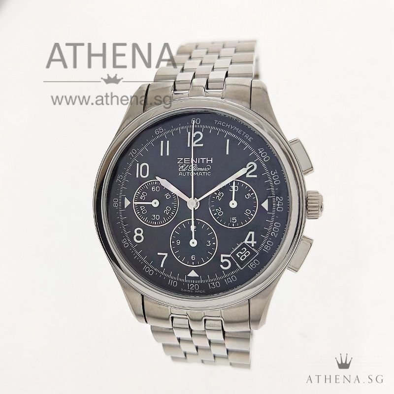 ZENITH CLASS EL PRIMERO CHRONOGRAPH AUTOMATIC "BLACK CHRONOGRAPH DIAL" 02.500.400