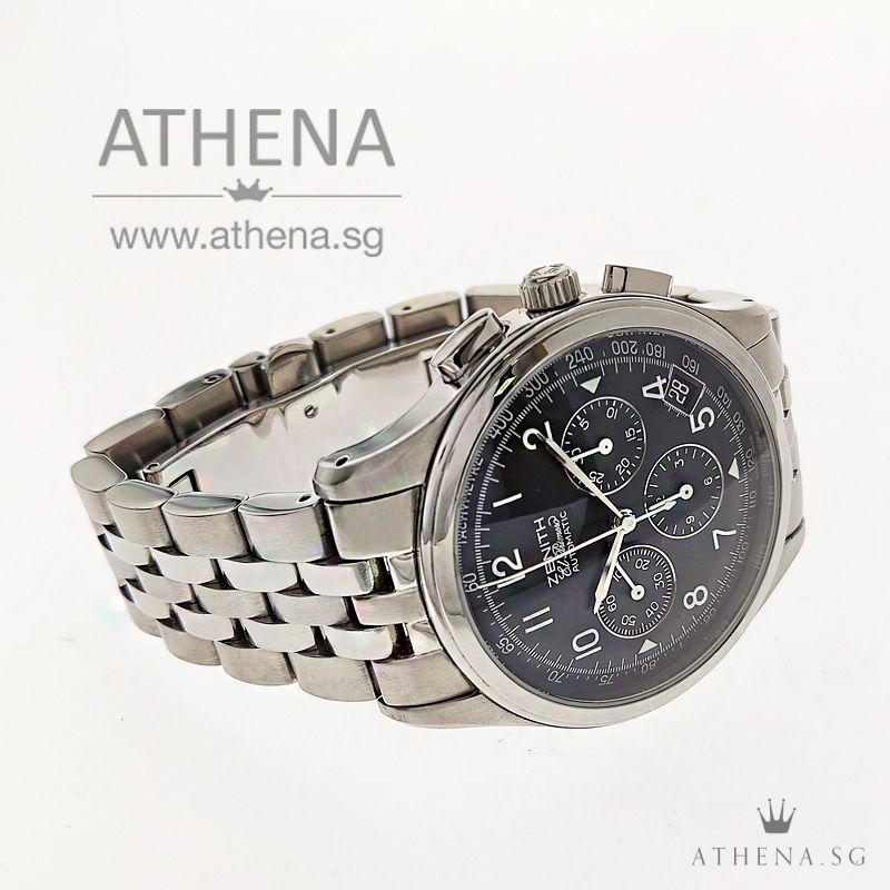 ZENITH CLASS EL PRIMERO CHRONOGRAPH AUTOMATIC "BLACK CHRONOGRAPH DIAL" 02.500.400 - Image 2