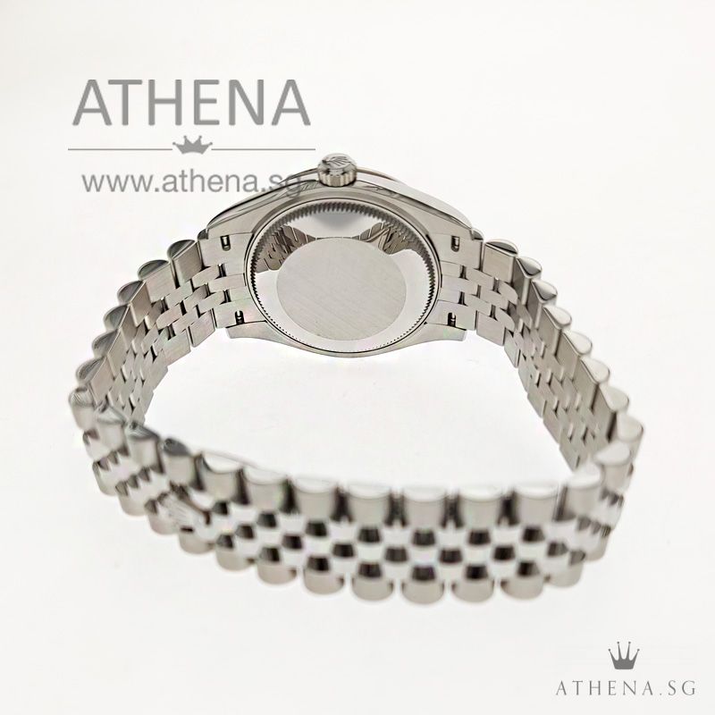 UNWORN !!! ROLEX MID-SIZE OYSTER PERPETUAL DATEJUST 31 "AN" SERIES "BLUE ROMAN DIAL" WITH BOX & CERT 278274 (UNDER AGENT WARRANTY) - Image 3