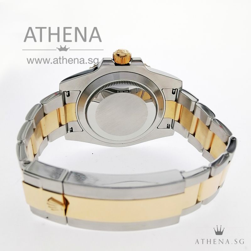 ROLEX YELLOW ROLESOR OYSTER PERPETUAL SUBMARINER BLUE CERAMIC DATE "AN" SERIES "BLUE DIAL" WITH BOX & CERT 116613LB (STILL UNDER AGENT WARRANTY) - Image 3