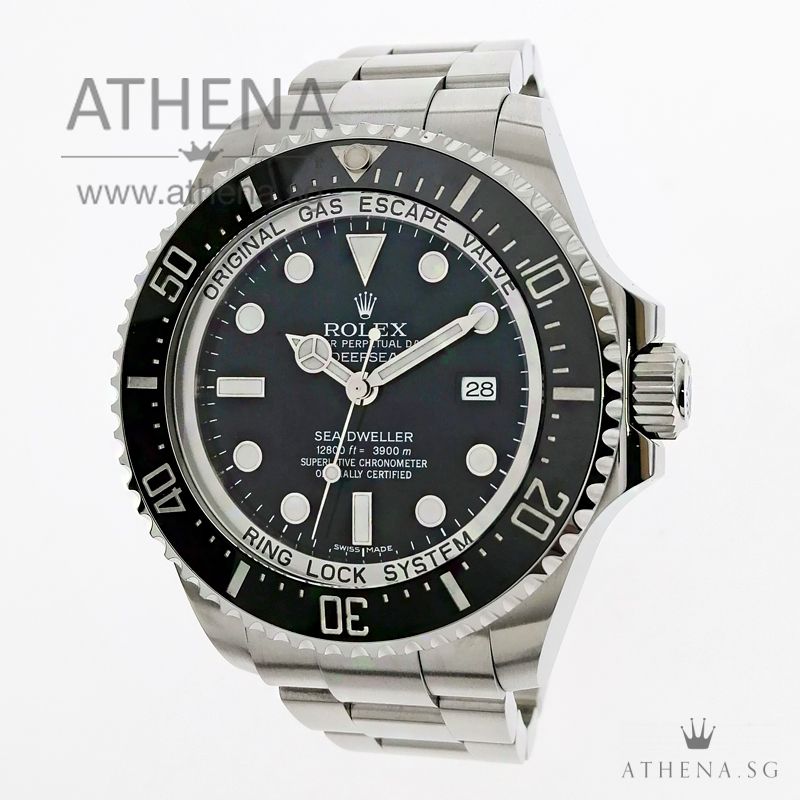 ROLEX OYSTER PERPETUAL DATE DEEPSEA "V" SERIES "BLACK DIAL" WITH BOX & CERT 116660