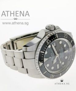Alternative view of ROLEX OYSTER PERPETUAL DATE DEEPSEA "V" SERIES "BLACK DIAL" WITH BOX & CERT 116660