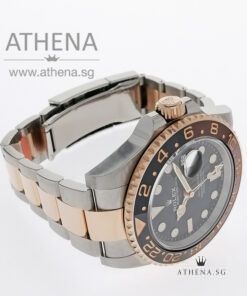 Alternative view of LIKE NEW!!! ROLEX EVEROSE ROLESOR OYSTER PERPETUAL GMT-MASTER II CERAMIC "ROOT BEER" WITH BOX & CERT 126711CHNR