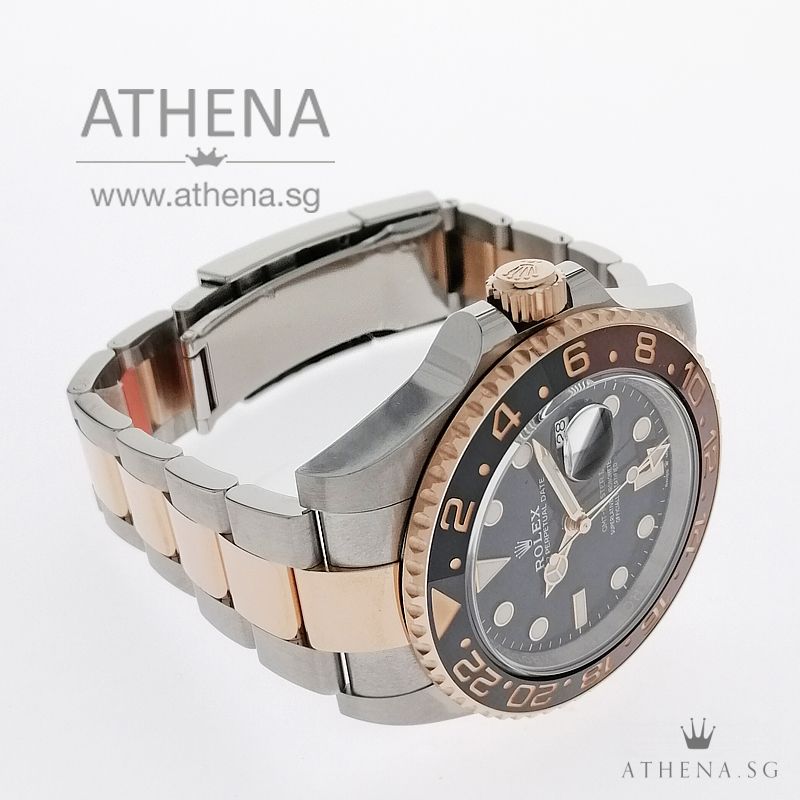 LIKE NEW!!! ROLEX EVEROSE ROLESOR OYSTER PERPETUAL GMT-MASTER II CERAMIC "ROOT BEER" WITH BOX & CERT 126711CHNR - Image 2