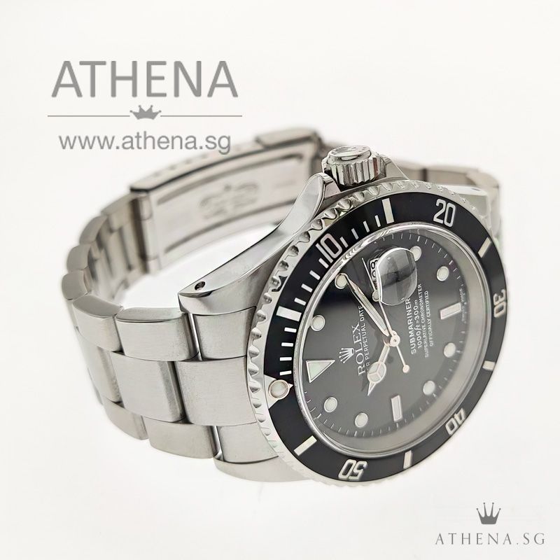 ROLEX OYSTER PERPETUAL SUBMARINER DATE "Y" SERIES "BLACK DIAL" 16610 - Image 2