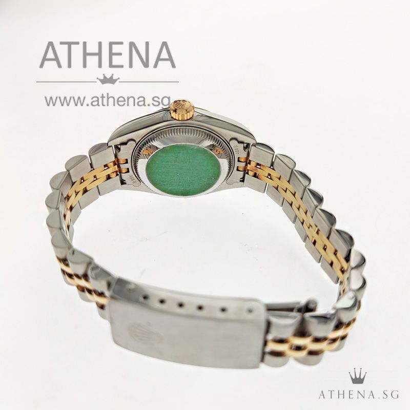 ROLEX "HALF-GOLD" OYSTER PERPETUAL LADIES DATEJUST "K" SERIES "GOLD MOP ROMAN DIAL" 79173 - Image 3