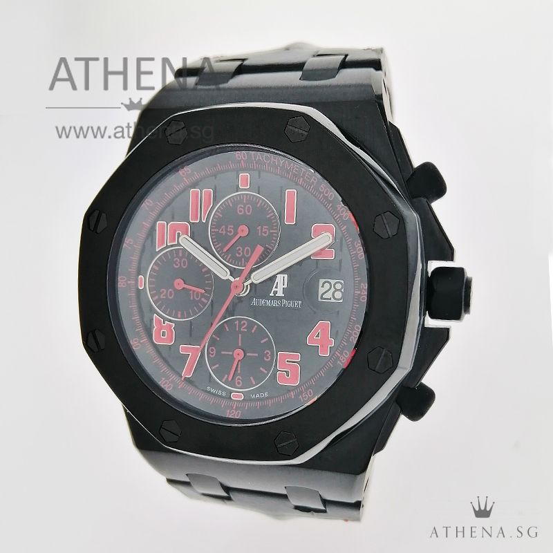 AUDEMARS PIGUET ROYAL OAK OFFSHORE "LAS VEGAS" LIMITED EDITION OF 400 PIECES WITH BOX & CERT 26186SN