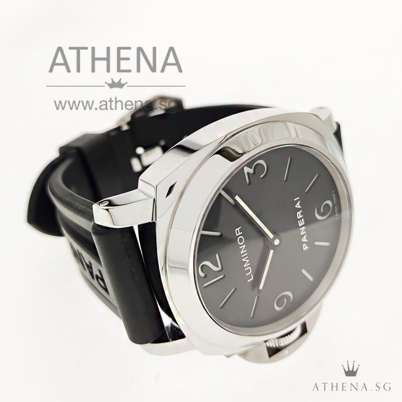 PANERAI LUMINOR BASE LEFT DESTRO MANUAL WINDING "BLACK SANDWICHES DIAL" WITH BOX & CERT PAM 219 - Image 2