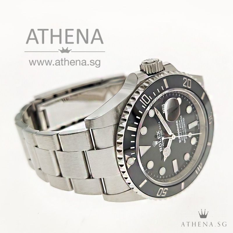 LIKE NEW !!! ROLEX OYSTER PERPETUAL DATE SUBMARINER 41"BLACK DIAL" WITH BOX & CERT 126610LN (STILL UNDER AGENT WARRANTY) - Image 2