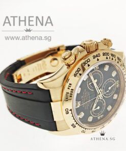 Alternative view of 18K YELLOW GOLD ROLEX COSMOGRAPH DAYTONA "AN" SERIES "BLACK DIAMONDS DIAL" WITH BOX & CERT 116518