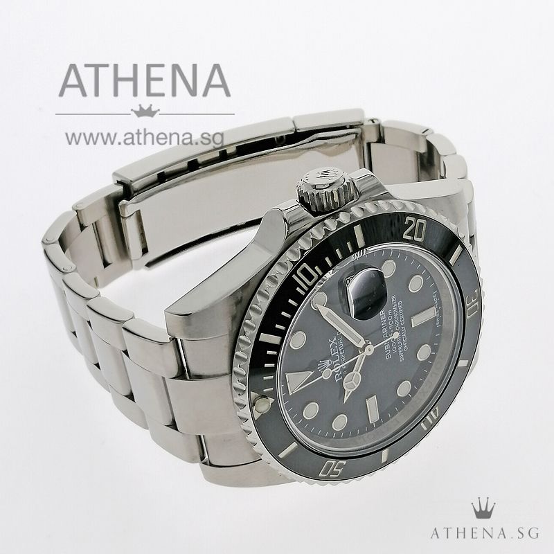 ROLEX OYSTER PERPETUAL DATE SUBMARINER CERAMIC "AN" SERIES "BLACK DIAL" WITH CERT 116610LN - Image 2