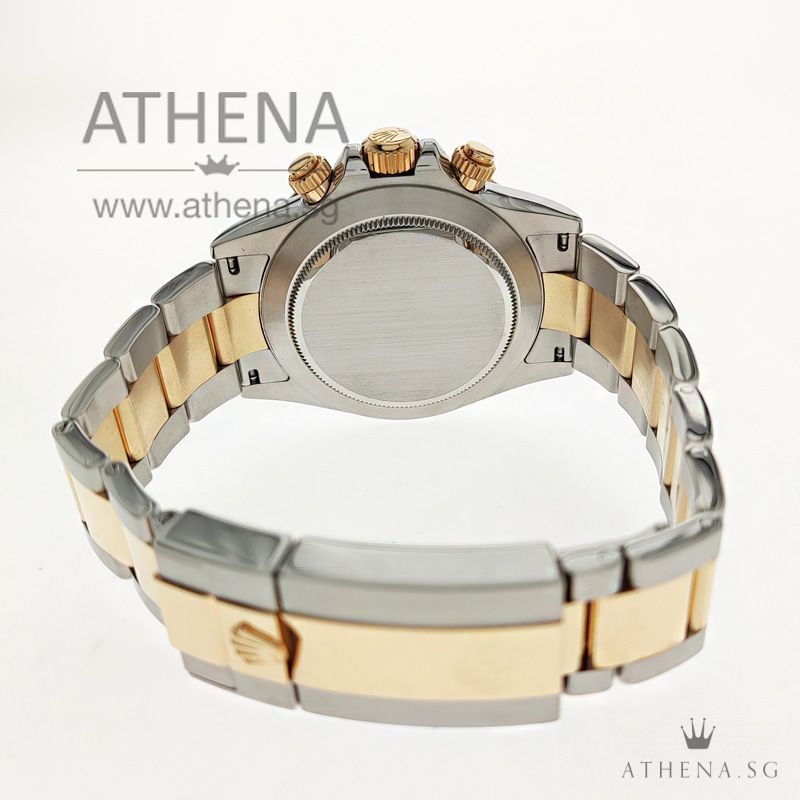 ROLEX YELLOW ROLESOR OYSTER PERPETUAL COSMOGRAPH DAYTONA "AN" SERIES "BLACK DIAMONDS DIAL" WITH BOX & CERT 116503 (STILL UNDER AGENT WARRANTY) - Image 3