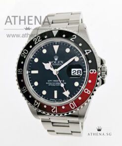 ROLEX OYSTER PERPETUAL DATE GMT MASTER II COKE "W" SERIES "BLACK TRITIUM DIAL" 16710