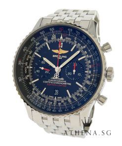 BREITLING NAVITIMER 01 HERITAGE 46 "BLACK CHRONOGRAPH DIAL" LIMITED EDITION 100 PCS WITH BOX & CERT AB0128