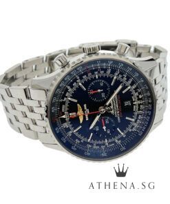 Alternative view of BREITLING NAVITIMER 01 HERITAGE 46 "BLACK CHRONOGRAPH DIAL" LIMITED EDITION 100 PCS WITH BOX & CERT AB0128