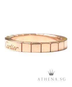 Alternative view of 18K ROSE GOLD CARTIER LANIERES RING 5.83G [SIZE 52]
