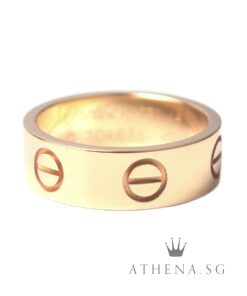 18K ROSE GOLD CARTIER LOVE RING 5.43G [SIZE 48] [NETT $1280.00]