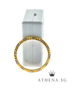 Alternative view of 18K YELLOW GOLD MID SIZE DIAMOND BEZEL 3.78G 31MM