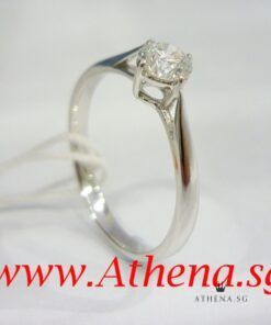 Alternative view of 18KW DIAMOND RING D1-0.38CTS 1.79G [E, VS1] [SIZE 11.5] [GIA REPORT]