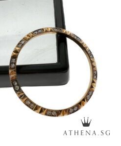 18K YELLOW GOLD MID SIZE PINEAPPLE DIAMOND BEZEL 31MM