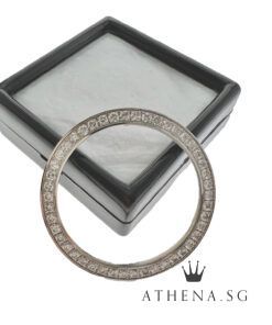 18K WHITE GOLD "GOOD GRADE VVS" DIAMOND BEZEL 41MM