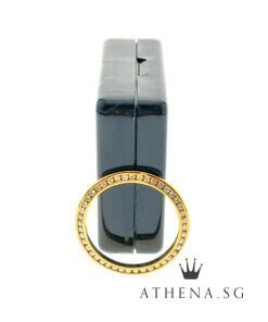 Alternative view of 18K YG LADIES SIZE DIAMOND BEZEL 3.23G 26MM