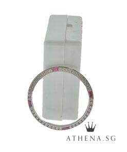 Alternative view of 18K WG MID SIZE WATCH BEZEL WITH RUBY 3.10G 31MM