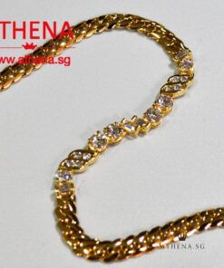 Alternative view of 20K YG DIAMOND BRACELET D14-1.04CTS ED4-0.20CTS 11.32G