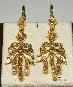 18K YG INTAN EARRING 7.96G