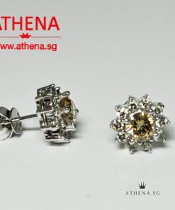Alternative view of 18K WG DIAMOND EARSTUD D2-0.98 D20-0.30CTS 3.10G