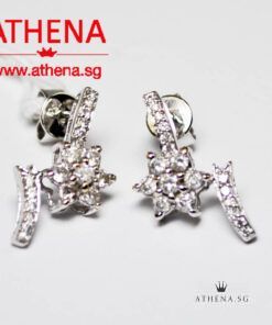 18K WG DIAMOND EARSTUD D38-0.38CTS 2.00G