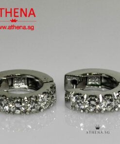 14K WG DIAMOND EARRING D10-0.65CTS 4.02G