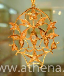 Alternative view of 20K Y/G ANTIQUE INTAN DESIGN DIAMOND PENDANT 2.36G