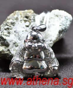 Alternative view of 9K WG MI LEK FO PENDANT WITH DIAMOND D72-0.36CTS 5.00G