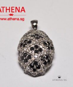 Alternative view of 18K WG DIAMOND PENDANT BD52-1.53CTS D107-0.93CTS 4.45G