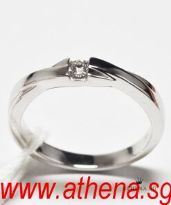 Alternative view of 18K WG DIAMOND RING D1-0.07CTS 3.13G [WITH CERT] [MARKED DESTINEE] (SIZE 9) [NETT $598.00]