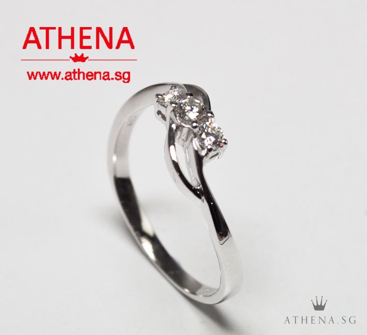 18K WG DIAMOND RING D3-0.20CTS 2.44G (SIZE 16.5) - Image 3