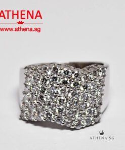 Alternative view of 18K WG DIAMOND RING D54-1.40CTS 6.88G (SIZE 12)