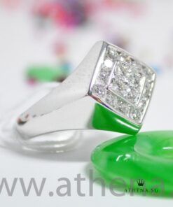 Alternative view of 18K W/G DIAMOND RING D16-0.64CTS 6.94G (SIZE 18) [NETT $1,588.00]