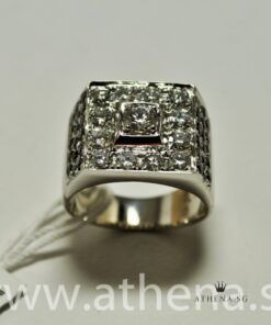 Alternative view of 18K WG DIAMOND RING D1-0.23CTS D12-1.20CTS BLACK DIAMOND D34-0.65CTS 9.49G