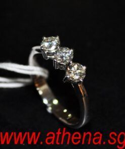 Alternative view of 18K WG DIAMOND RING D3-0.60CTS 2.77G