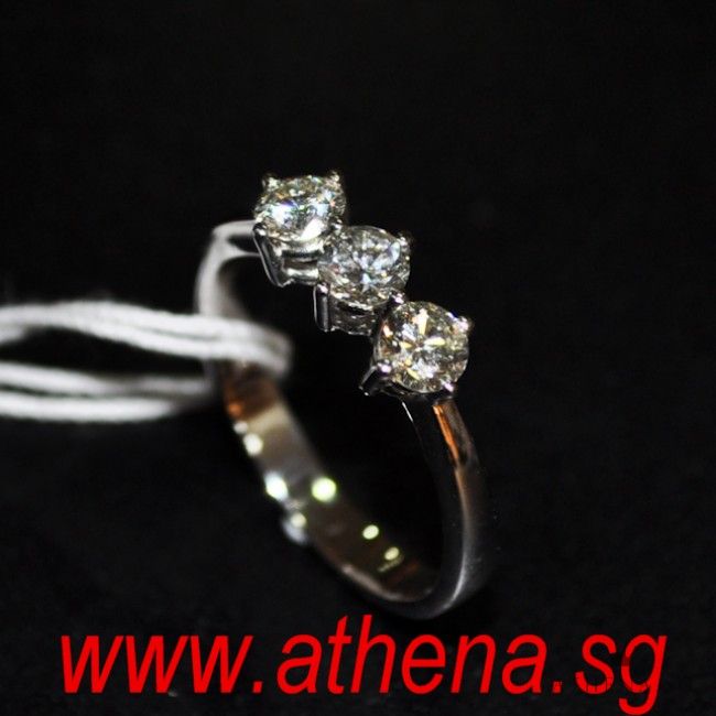18K WG DIAMOND RING D3-0.60CTS 2.77G - Image 2