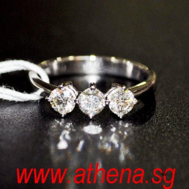18K WG DIAMOND RING D3-0.60CTS 2.77G - Image 3