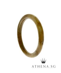 Alternative view of TYPE "A" JADE BANGLE WITH CERT 29.45G [51MM]