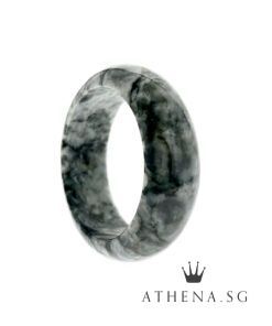 Alternative view of TYPE "A" JADE BANGLE WITH CERT 141.66G [62MM]