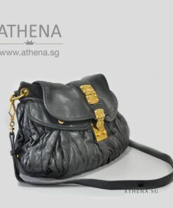 Alternative view of MIU MIU LEATHER COFFER BAG WITH DUSTBAG [LARGE SIZE]